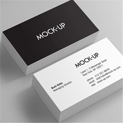 Tarjetas de visita horizontal 5ID 2 caras