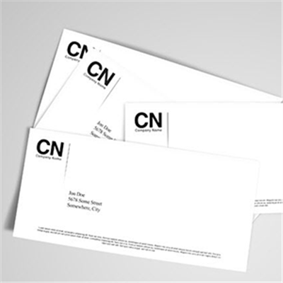 Sobre americano con ventana